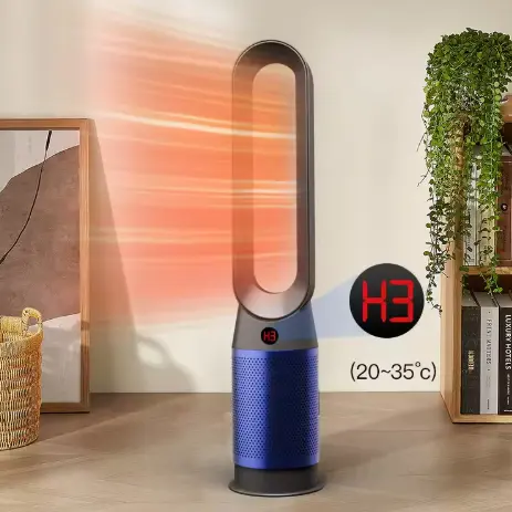 Ventilateur de sol sans pales avec purificateur d'air et chauffage de refroidissement