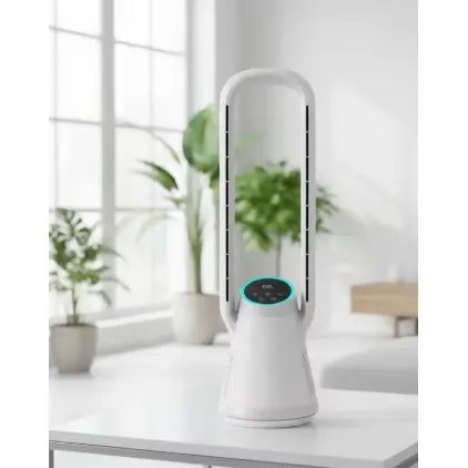 Ventilateur purificateur d'air silencieux sans lame, avec télécommande, pour la maison